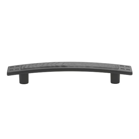 Gliderite Hardware 3-3/4 in. Center to Center Matte Black Hammered Cabinet Pull - 4244-MB, 25PK 4244-MB-25